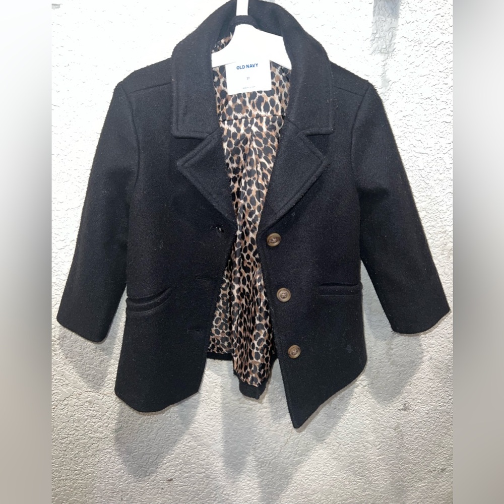 Old Navy Black Coat 3T